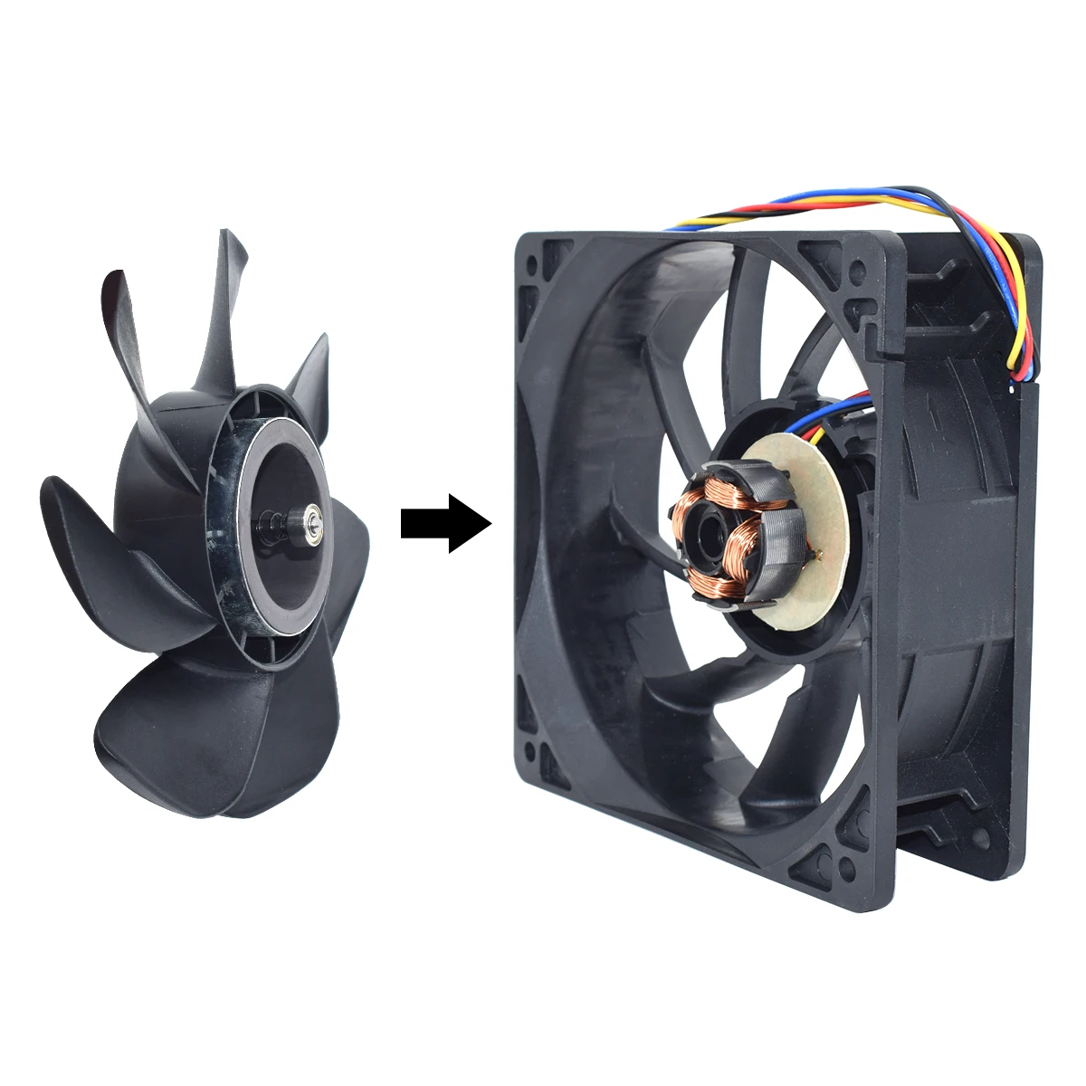 SENLIFANG 20 PCS SG121238BS DC 12V 2.1A 6200RPM S7 S9 T9 L3 BTC ETH Mining Double ball bearing/violence Fan 120*120*38mm