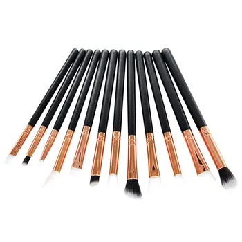 

12 pcs Pro Makeup Brushes Set Foundation Powder Eyeshadow Eyeliner Lip Brush Tools Makeup Brushes