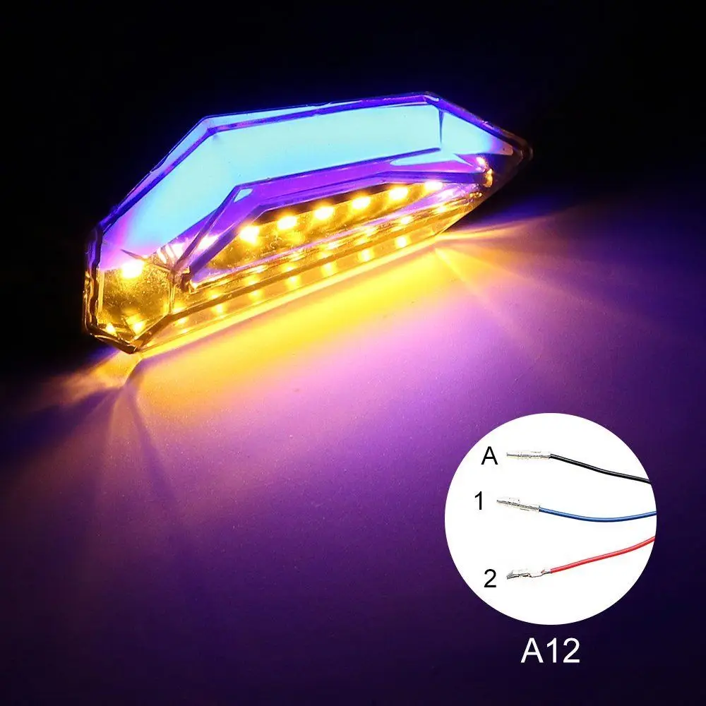 Аксессуары для мотоциклов 12 светодиодный указатель поворота передние задние фонари для Harley Cruiser Honda Kawasaki BMW Yamaha Универсальный