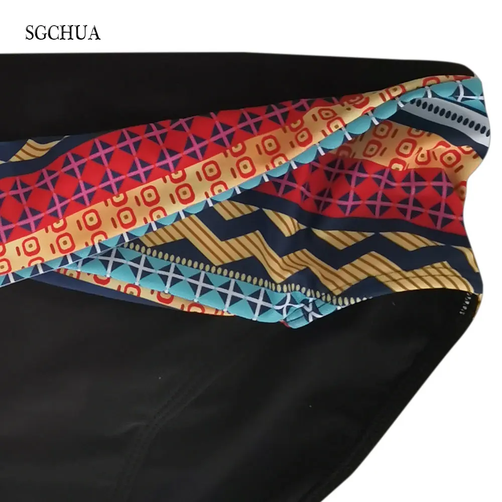 SGCHUA 2020 сексуальный бикини размера плюс 4XL в стиле бохо пуш ап большой купальник