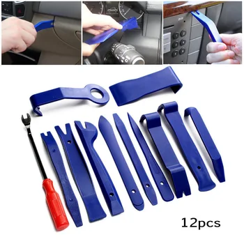 

12pcs Blue Auto Car Audio Dash Tirm Panel Installer Interior Door Modeling Clip Set Dashboard Removal Opening Repair Tool Kit