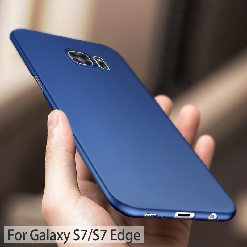 Чехол для Samsung S7 Edge жесткий матовый простой чехол из поликарбоната ультратонкие