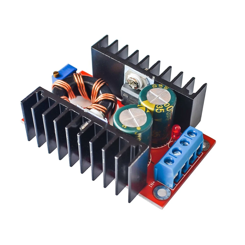 150W DC-DC Boost Converter Step Up Adjustable Power Supply Module 10-32V To 12-35V 10A Laptop Voltage Charge Board Module 1
