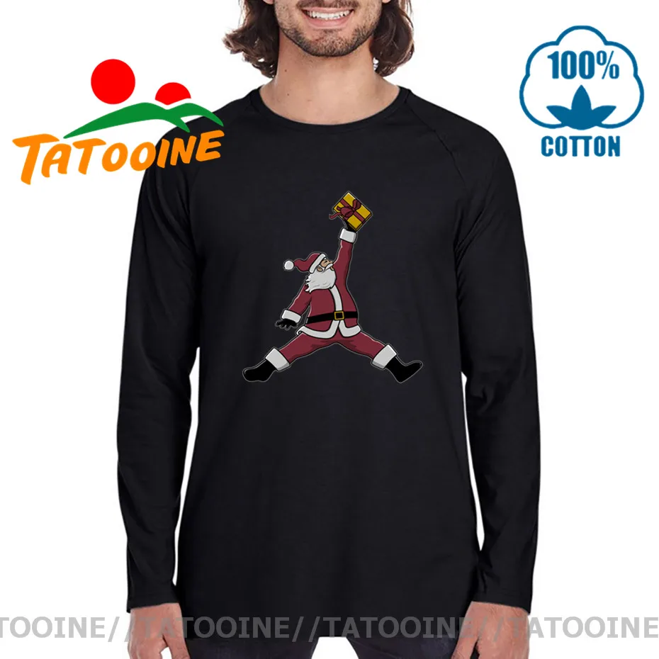 Футболка Parody Air Santa Chicago Christmas Tee Bull Ugly-sweaters Basketball Michael 23 футболка для всей семьи