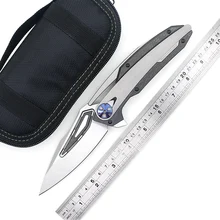 Волшебный складной нож ZT0999, KVT подшипник M390, лезвие CF+ титановая ручка, походные охотничьи ножи для выживания, инструмент для повседневного использования