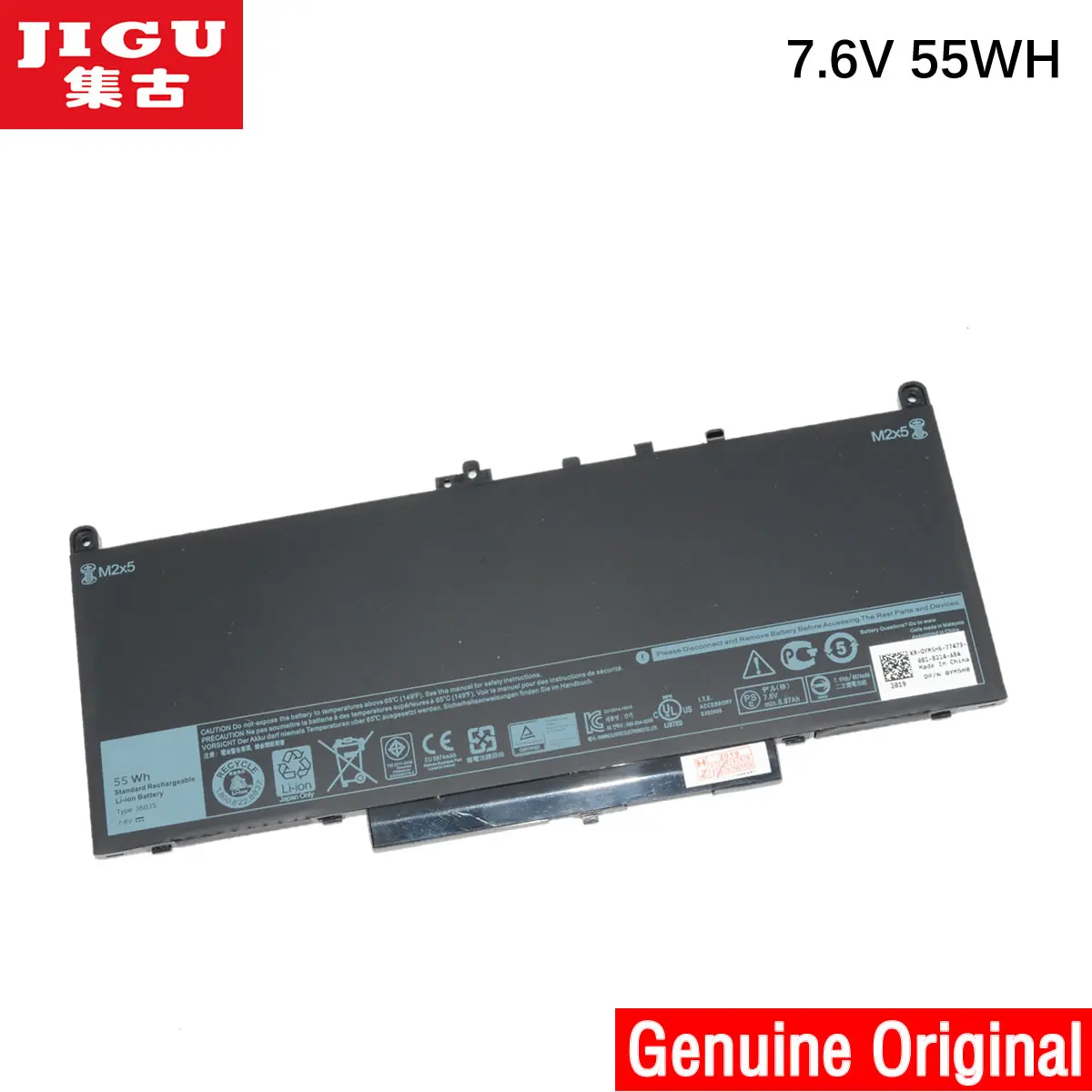 Оригинальный аккумулятор JIGU для ноутбука Dell 7 6 В 55 Вт/ч 0F1KTM 1W2Y2 F1KTM J60J5 Latitude14