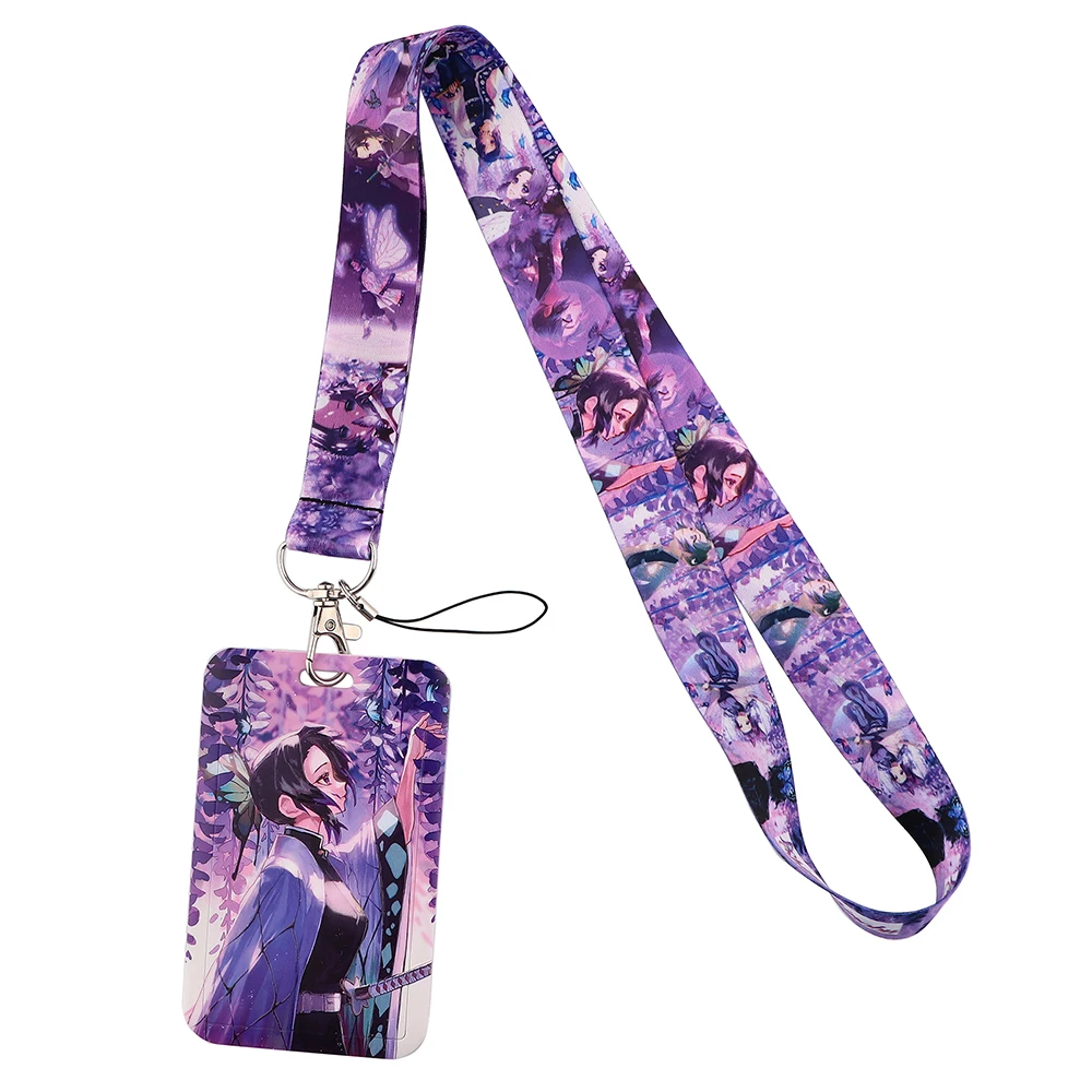

Flyingbee X2367 Anime Girl Lanyard Id Badge Holder Keychain ID Card Pass Gym Mobile Badge Holder Lanyard Key Holder
