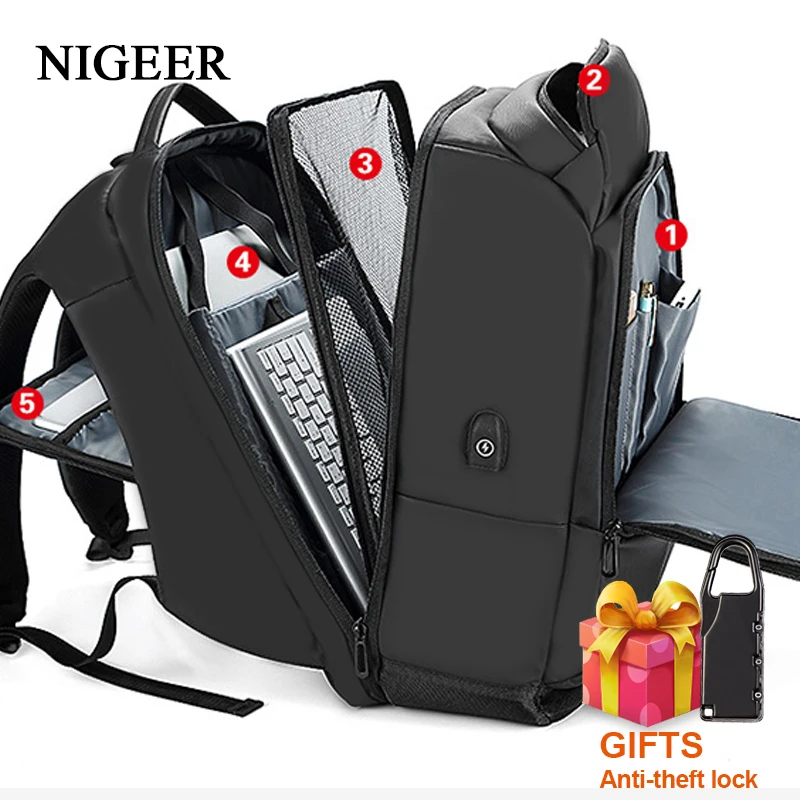 nigeer 17 inch laptop backpack