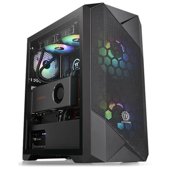 

Case ATX THERMALTAKE Commander G33 TG ARGB, Midi Tower, no PSU, Black