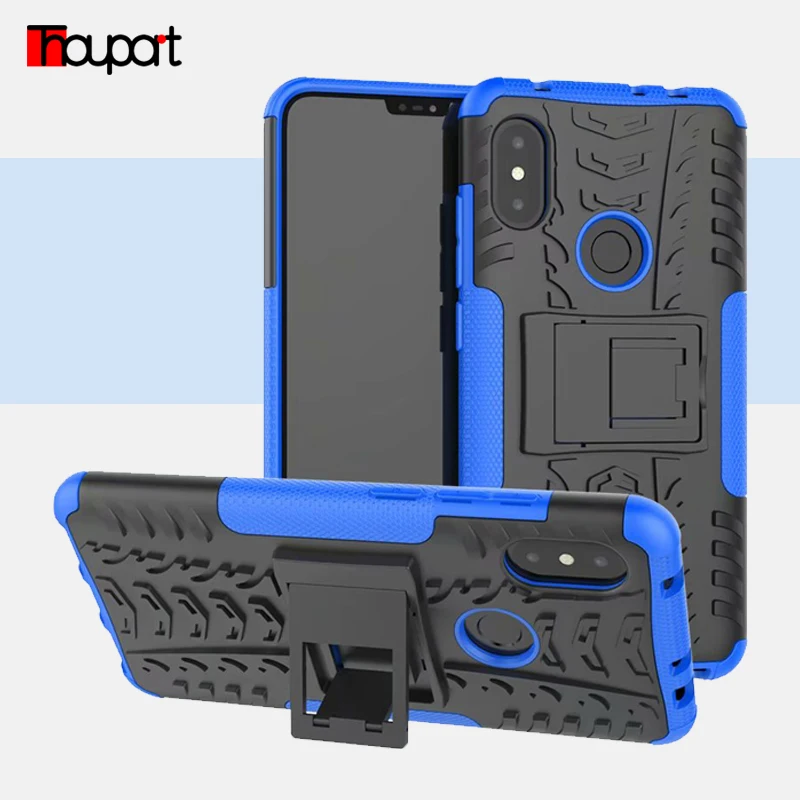 Thouport Stand Case For Xiaomi Redmi Note 7 Pro 7A Note7 ShockProof Hard Cases Silicone +PC Cover 6 Hybrid | Мобильные телефоны и