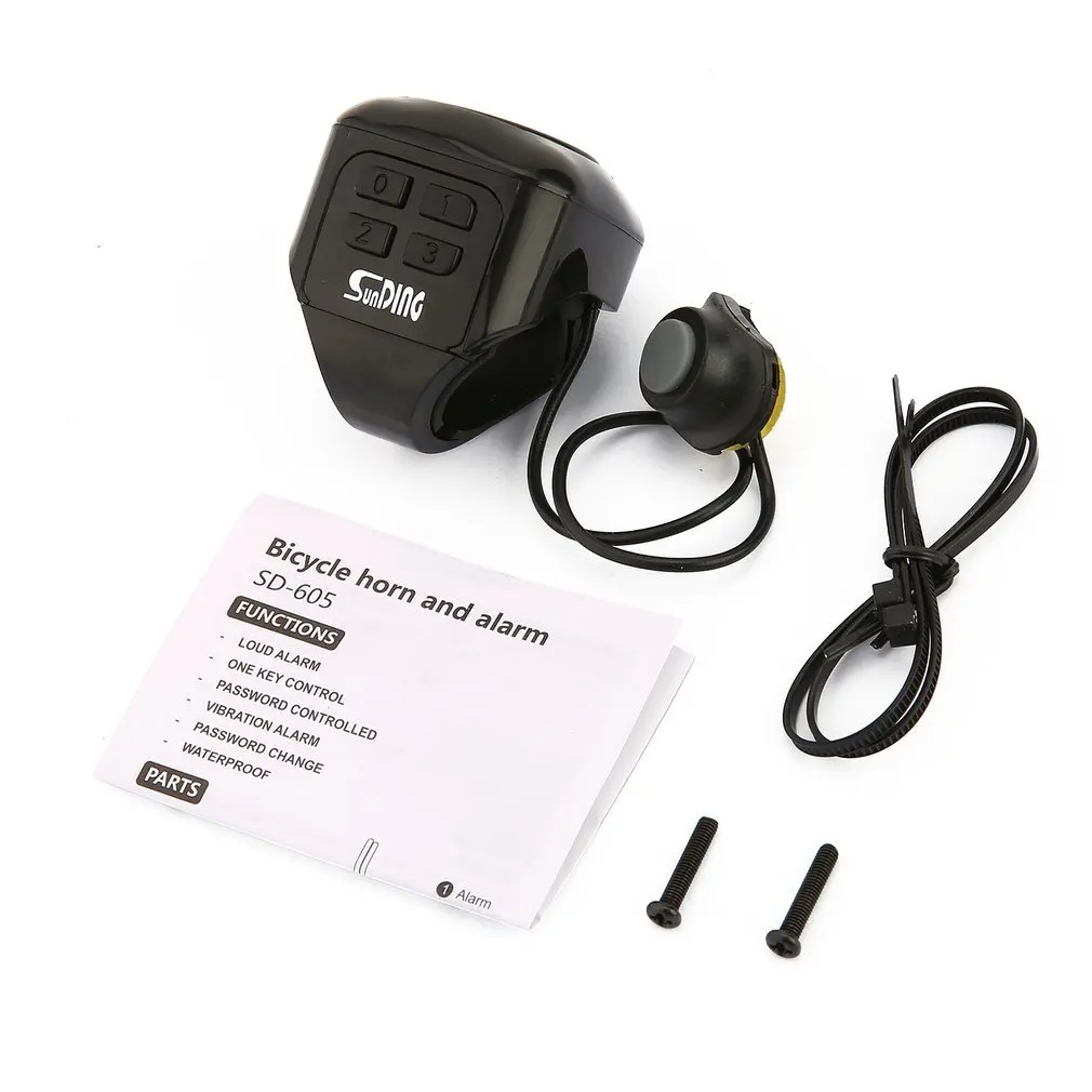 

Bicycle Horn Password Bell Electric Bike Horn Password Handlebar Ring Cyclist Accessories Anti-theft Lock Device
