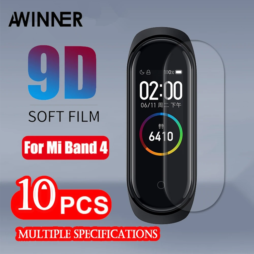 

Protective Film For XiaoMi Mi Band 4 NFC Smart Wristband Bracelet Full Screen Hydrogel Film Mi Band4 Band 4 Not Tempered Glass