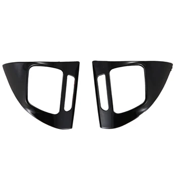 

ABS Black Steering Wheel Switch Button Decoration Cover Trim For- Golf Jetta Passat Tiguan CC