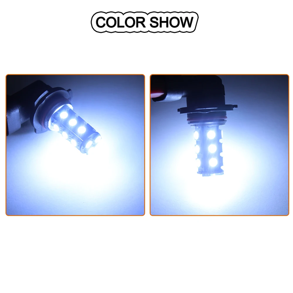 4 шт. 12 В 9006 5050 18 SMD 8000K противотуманная фара 9005 H11 фары электрический автомобиль светодиодный индикатор ламповый свет внедорожный дальнего света
