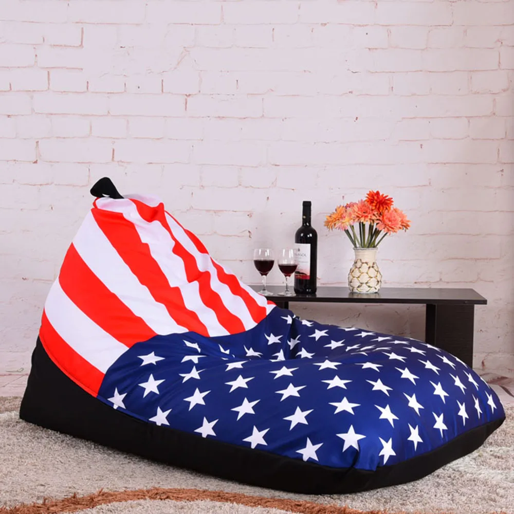 Сиденье для кресла LEVMOON Beanbag удобное хлопковое покрывало кровати без наполнения с
