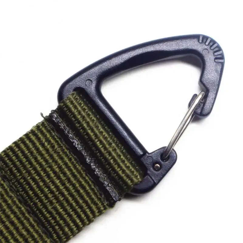 Carabiner Tactical Nylon Webbing Backpack Buckle Double Point Triangle Buckle Mountaineering Two-way Quick Hanging Key Chain