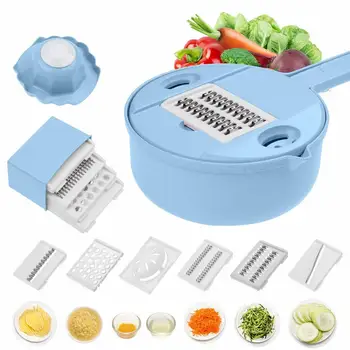 

Vegetable Mandoline Slicer 10 in 1 Vegetable Spiralizer Cutter and Shredder Vegetable Fruit Slicer Grater Cutter Peeler