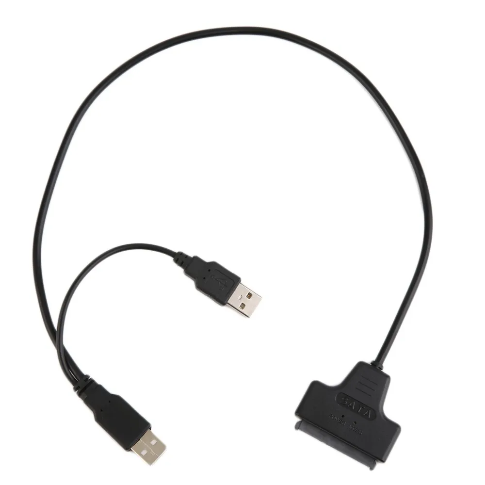 USB 2,0 к SATA 22Pin кабель для 2,5 дюймов HDD жесткий диск твердотельный накопитель