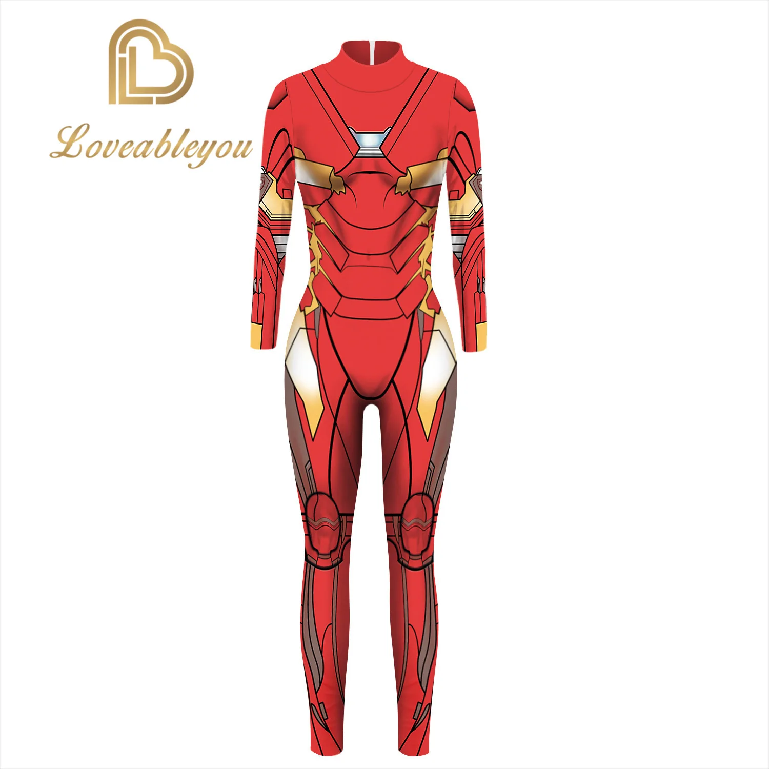 The Avenger Spiderman Cosplay Costume Iron Man Bodysuit Iron Wonder Women Jumpsuit Avengers: Infinity War Halloween for Woman