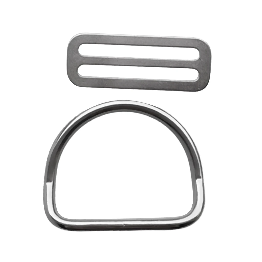 Durable 2' Weight Belt Keeper W/ Bent D Ring For Scuba Diving Snorkeling D Ring Weight Belt Keeper Holder