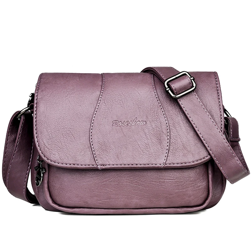 Новые женские сумки через плечо для женщин серые роскошные сумки женские сумки дизайнерские сумки для женщин bolso mujer - Цвет: Purple