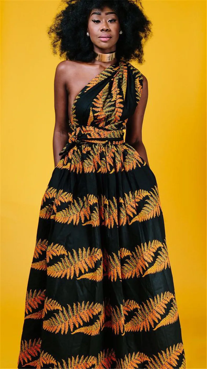 Longue robe africaine wax pour femmes 147
