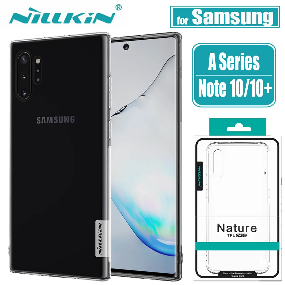 Чехол Nilkin для Samsung Galaxy Note 10 Plus 5G мягкий прозрачный чехол Nillkin 0 6 мм из ТПУ задней