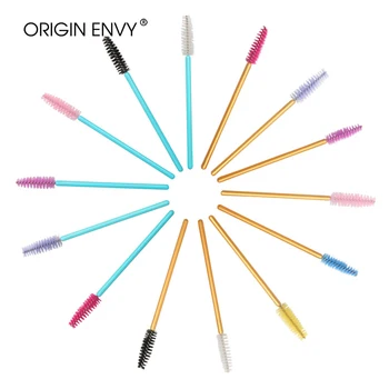 

OEIGIN ENVY 50Pcs Disposable Eyelash Brush Nylon Brush Color Eyelash Roll Makeup Brush Mini Eyelash Comb Makeup Tool Beauty