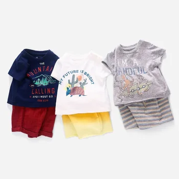 

Baby Boys Clothes Newborn Clothes Baby Boy Summer Clothes Boys outfits Summer Clothing Toddler T shirt Pants 2PCS SETS