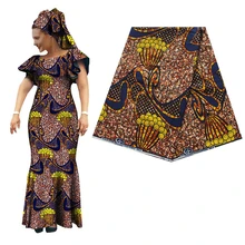 Высокое качество африканская настоящая голландская восковая ткань для вечерние платья Новинка 6 ярдов батик ткань нигерийская Анкара настоящая восковая ткань 489