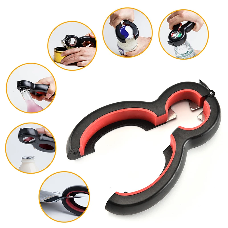 

Handy Can Opener Beer Wine Bottle Opener Keychain Opener Electric Corkscrew