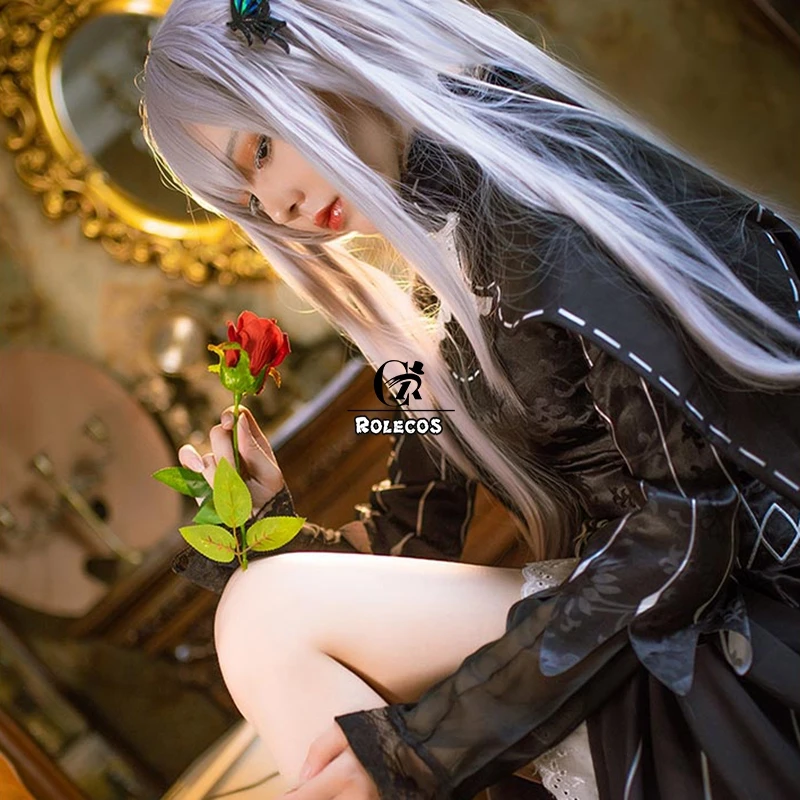 Женский костюм для косплея ROLECOS Re Zero Echidna Life In A юбка Чонсам на Хэллоуин| |