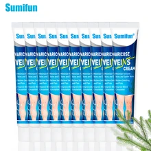 

10PCS Sumifun Varicose Veins Cream 20g Hot Sale Vasculitis Phlebitis Spider Cream Varicosity Angiitis Removal Medical Plaster