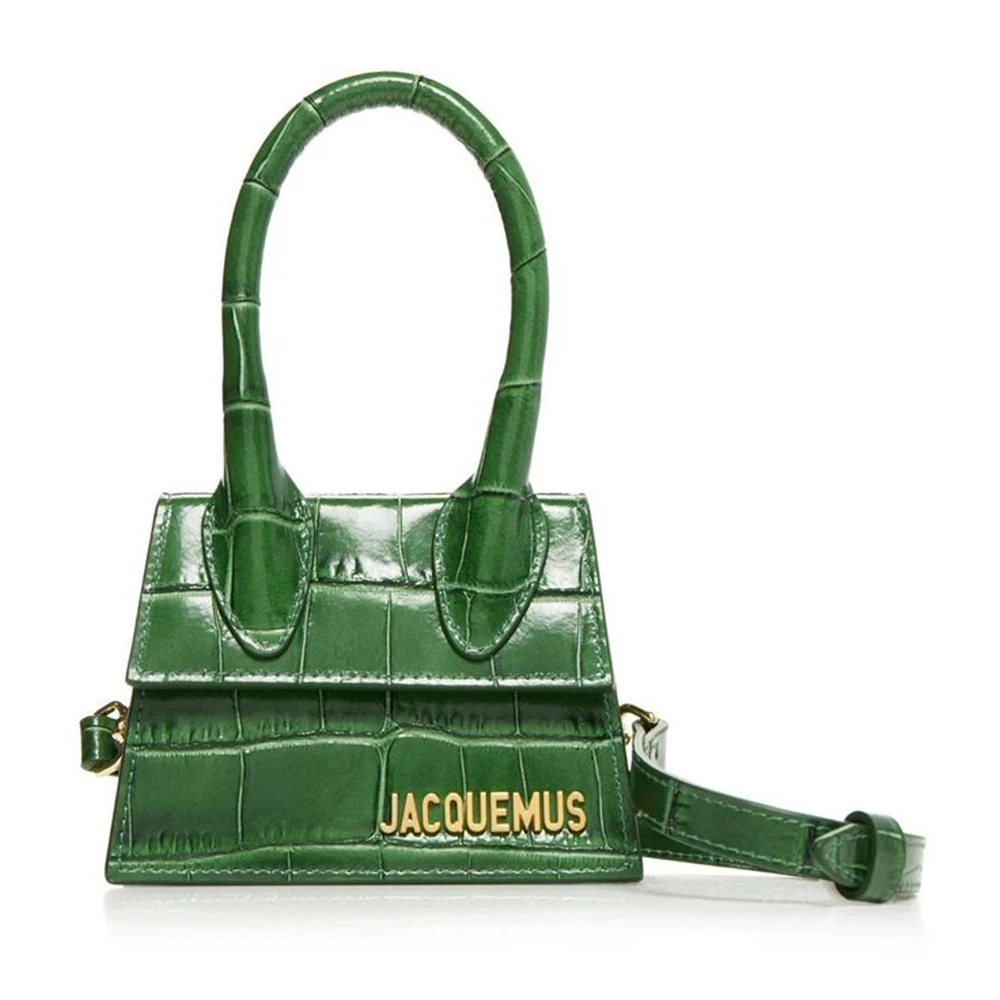 

Jacquemus Bag Women Handbag Fashion PU Leather Shoulder Bag strap Crocodile Pattern Hand Bags for Women 2020 Designer Tote Purse
