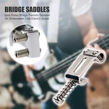 Przyjemny mostek rolkowy Tremolo siodła instrumenty muzyczne dla Strat Stratocaster Tele Telecaster gitara tanie i dobre opinie CN (pochodzenie) Bridge Saddles