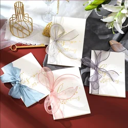 Carte de vœux de mariage 2 pièces, carte de vœux de mariage, décoration de fête, fournitures de cérémonie, carte de remerciement, carte d'anniversaire de saint valentin 