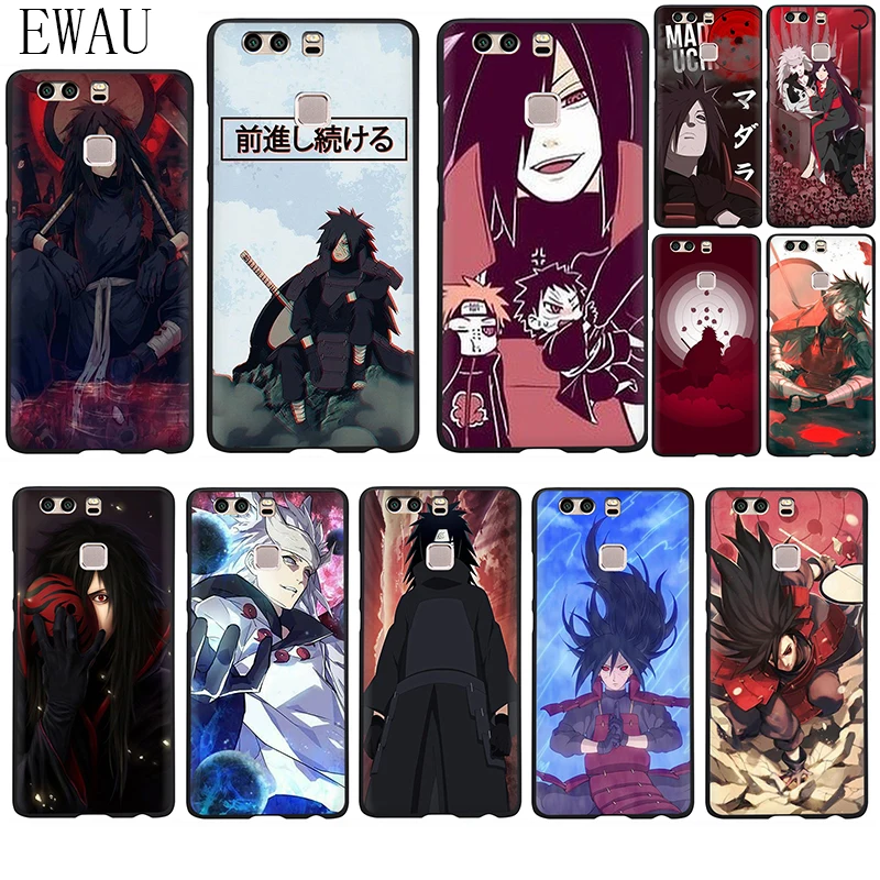 Мягкий силиконовый чехол для телефона EWAU Madara Uchiha Naruto Huawei P8 P9 P10 P20 P30 P40 Lite Pro P Smart Z