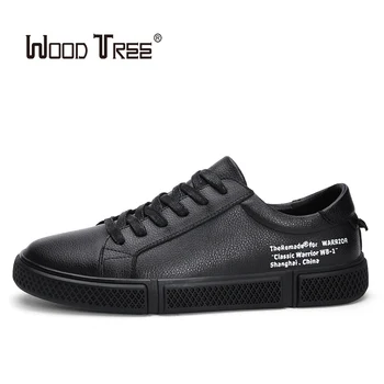 

WOODTREE High quality Big size Casual Shoes Men Fashion Business Men Casual Shoes Hot sale Spring Breathable Casual Men Shoes Bl