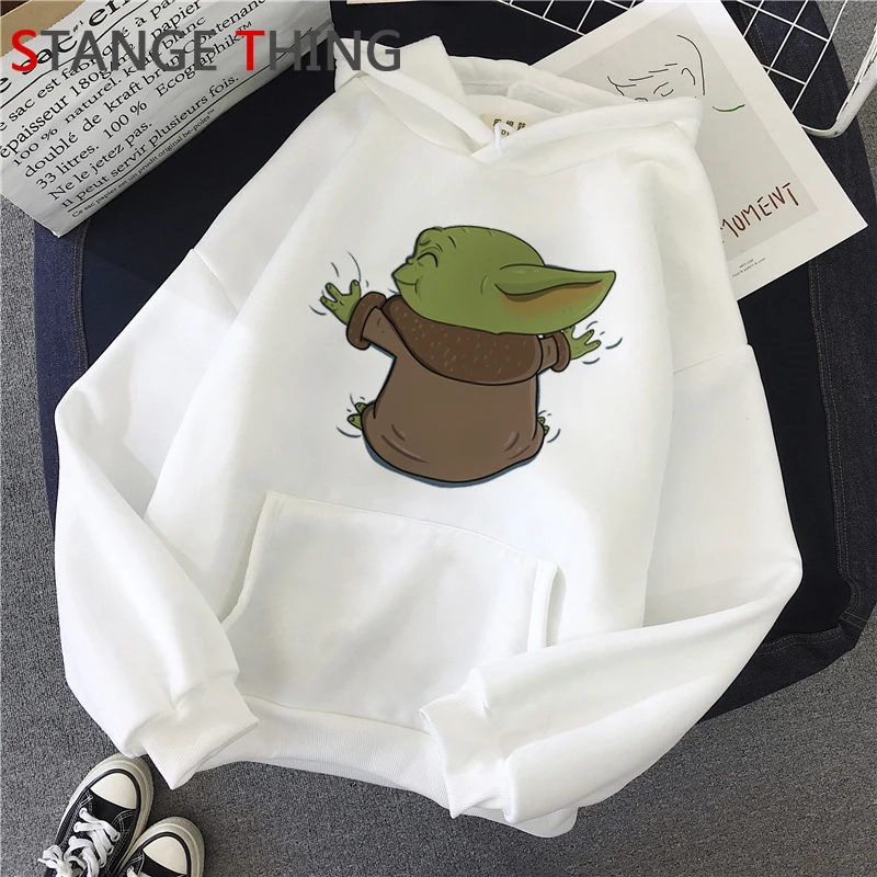 10851 Kawaii Baby Yoda Harajuku толстовки для женщин Ullzang мандалорский Забавный мультфильм толстовка Звездные войны 90s Графический Hoody женский - Цвет: 10851