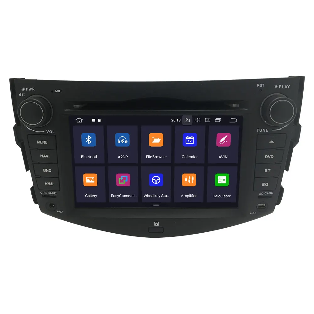 PX6 ips 4G+ 64G Android 9,0 Автомобильный DVD стерео мультимедиа головное устройство для Toyota RAV4 2006-2012 радио gps Навигация Аудио Видео Стерео