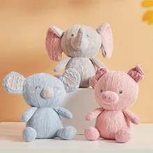 Peluche éléphant, cochon, Lion, Animal en peluche, Kawaii, poupée douce pour enfants, cadeau d'anniversaire pour bébé, nouvelle collection