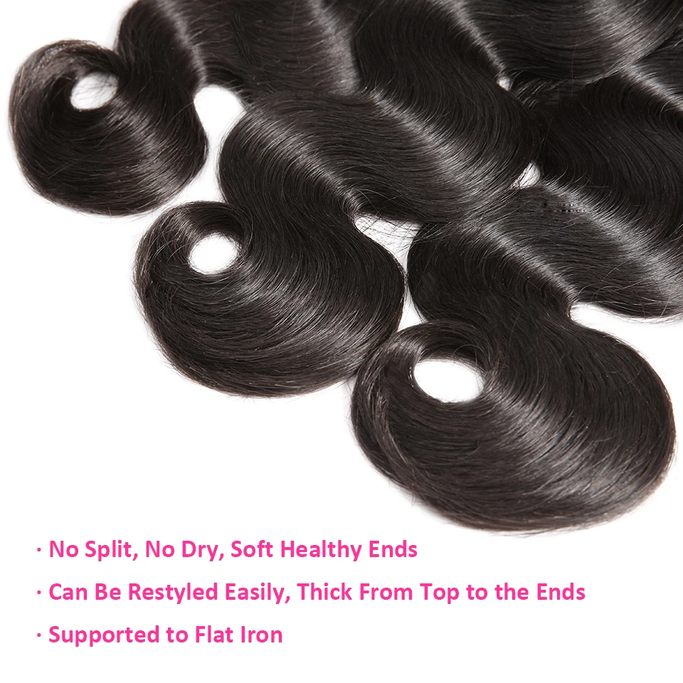 CEXXY Body Wave Human Hair Bundles Brazilian Hair Weave Bundles Remy 1 3 4 bundles Extension 30inch 40 Inch