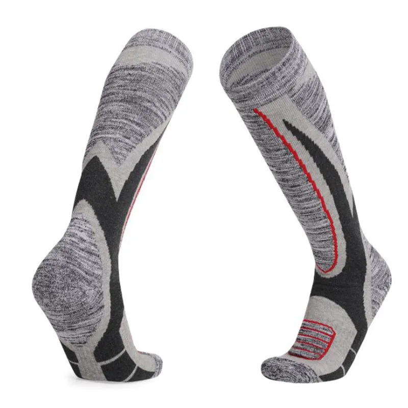 

Зимние хлопковые мужские лыжные носки, уличные спортивные теплые термоноски для сноуборда, туризма, термоноски с длинными рукавами