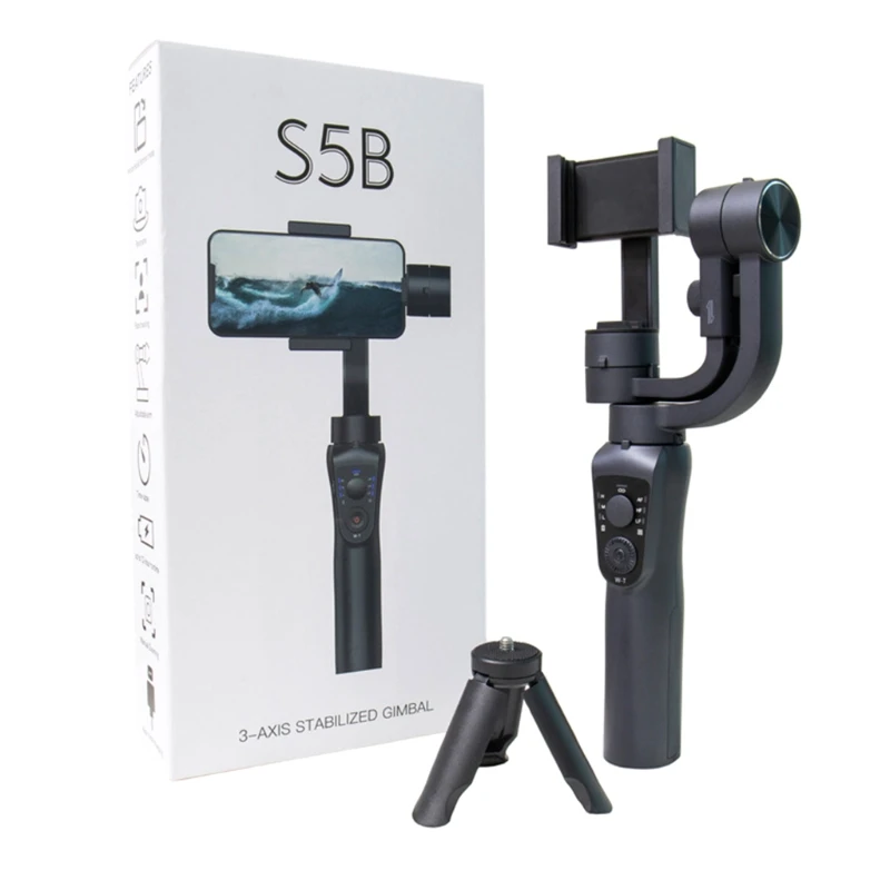 2022 New S5b Handheld 3-axis Gimbal Stabilizer Cellphone Action Camera ...