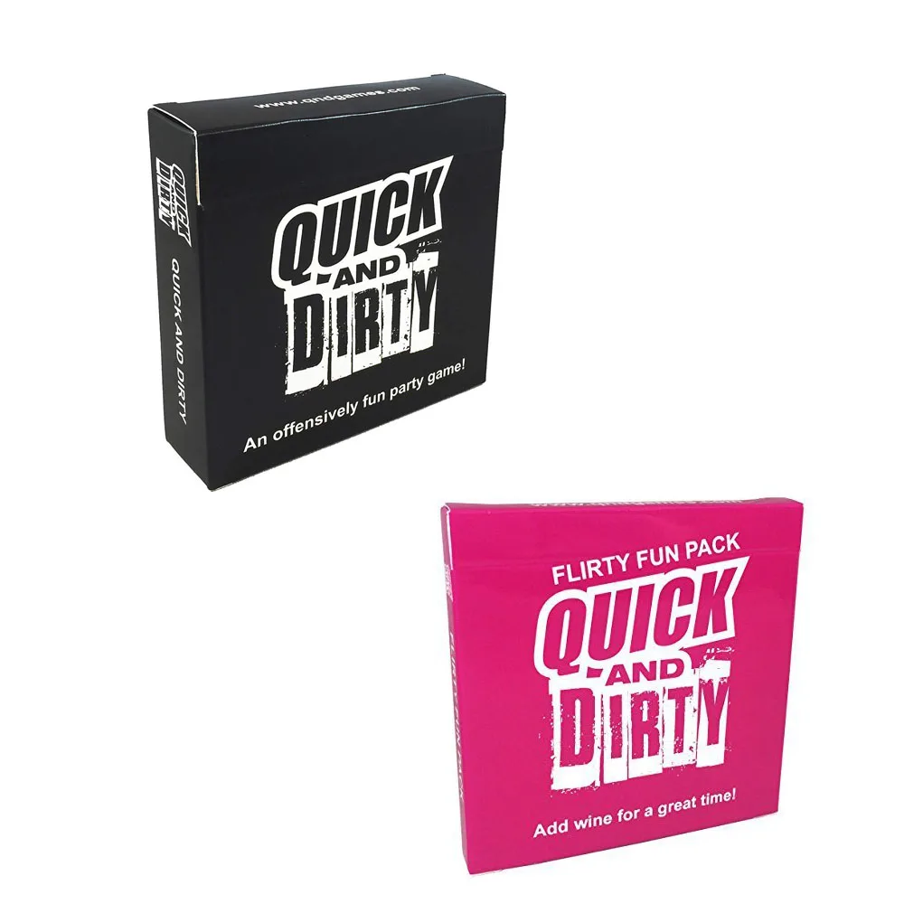 Quick And Dirty An Offensively Fun Party Card Game Family Entertainment Playing Games Holiday Party Board Game Flirty Fun Pack Quick And Dirty An Offensively Fun Party Card Game Family Entertainment Playing Games Holiday Party Board Game Flirty Fun Pack
