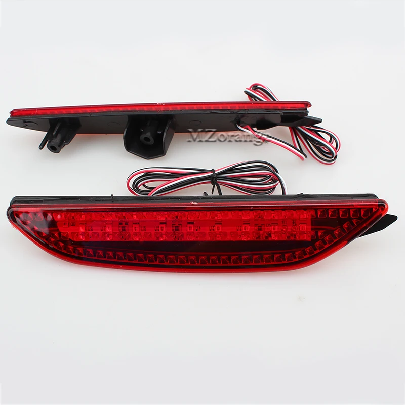 2Pcs LED Car Rear Bumper Reflector Light For Kia Rio K2 Sedan 2011-2014 Tail Brake Stop Warning Lamp Car Accessories