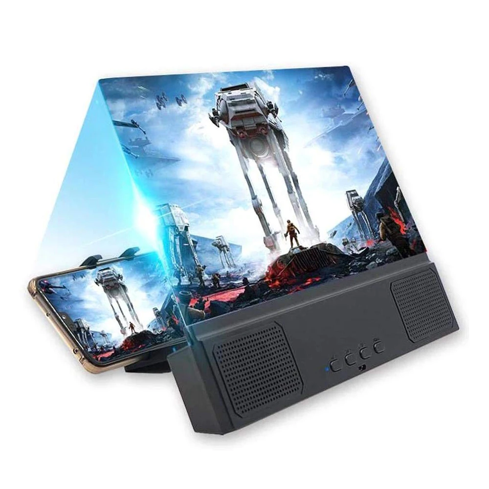 

L2 Mobile Phone Screen Amplifier 12 inch HD Portable Movies Amplifier with Bluetooth Speaker Desktop Universal Bracket