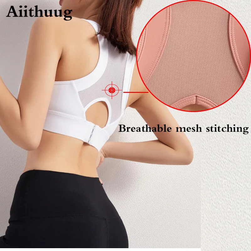 Aiithuug Acerback Bras For Women High Impact Wirefree Padded