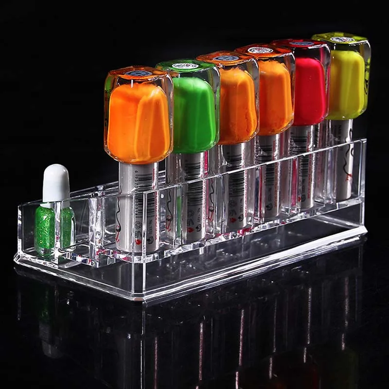 High-Grade 18 Grids Crystal Acrylic Cosmetic Makeup Organizer Box Cosmetic Storage Box Makeup Case Jewelry Display Organizer Box