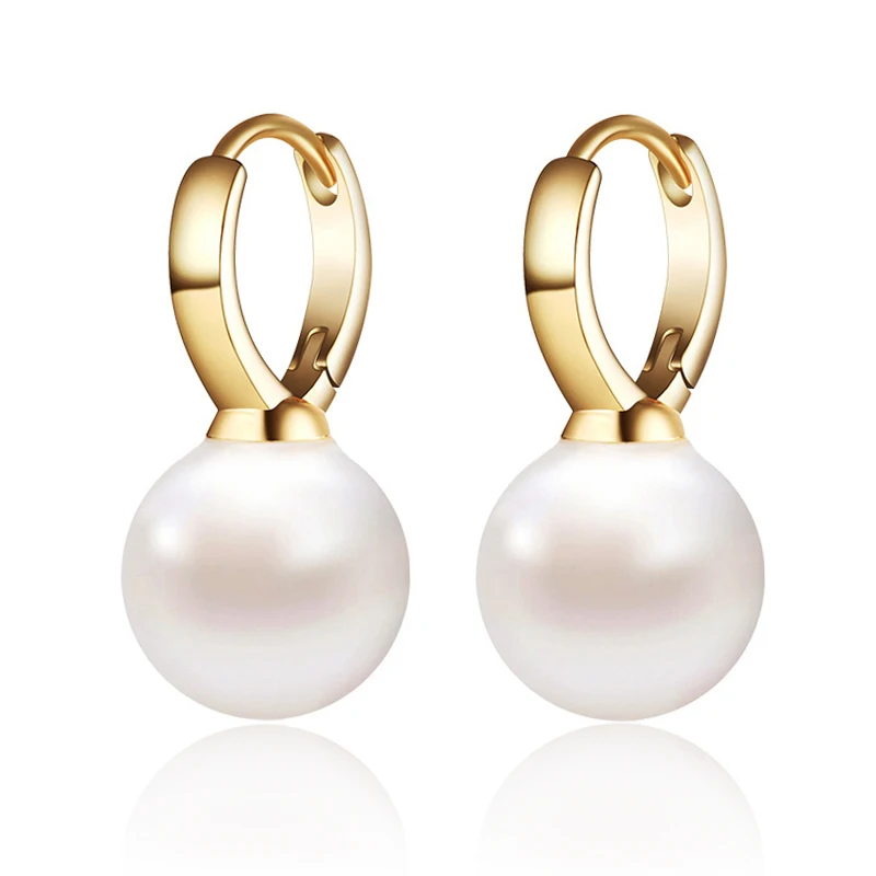 Простые серьги цвета шампанского с натуральным жемчугом для женщин, маленькие золотые серебряные серьги-гвоздики с жемчугом, классические ювелирные изделия, аксессуары, подарки